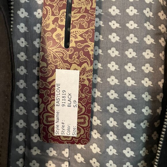 Womens 3 Three Stones Coat Jacket Black Size Small Easy Love Brand New - Picture 3 of 14